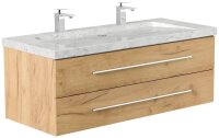 POSSEIK Waschbecken mit Unterschrank WHITE YAMO 130 eiche...