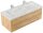 POSSEIK Waschbecken mit Unterschrank WHITE YAMO 130 eiche gold 130,0 x 55,0 x 50,0 cm