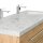POSSEIK Waschbecken mit Unterschrank WHITE YAMO 130 eiche gold 130,0 x 55,0 x 50,0 cm