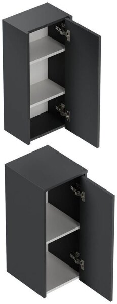 POSSEIK Badmöbel-Set LIMES 2er grafit