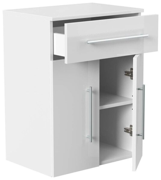 POSSEIK Bad-Hängeschrank LEVANA XL weiß glanz 53,0 x 36,6 x 70,5 cm