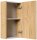 POSSEIK Bad-Hängeschrank 62 eiche gold 35,0 x 16,6 x 62,00 cm