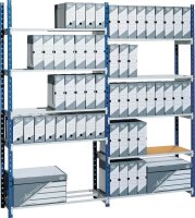 PAPERFLOW Anbau-Schwerlastregal RangEco 513S blau 100,0 x...