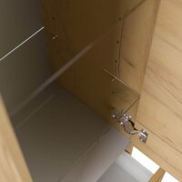 POSSEIK Bad-Hängeschrank 120 eiche gold 35,8 x 35,2 x 120,0 cm