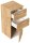 POSSEIK Bad-Hängeschrank 75 eiche gold 36,8 x 35,2 x 75,0 cm