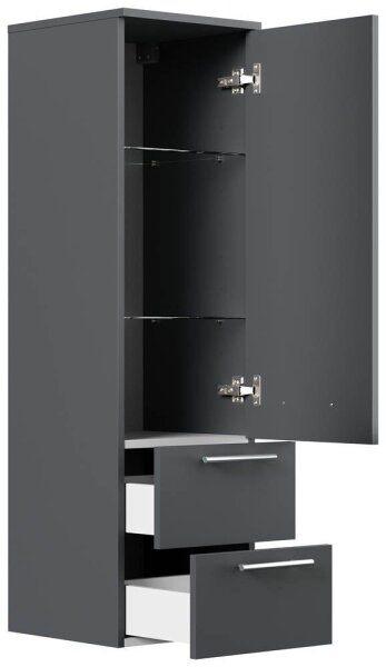 POSSEIK Bad-Hängeschrank 120 grafit 35,8 x 35,2 x 120,0 cm