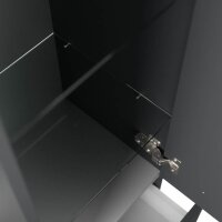 POSSEIK Bad-Hängeschrank 120 grafit 35,8 x 35,2 x 120,0 cm