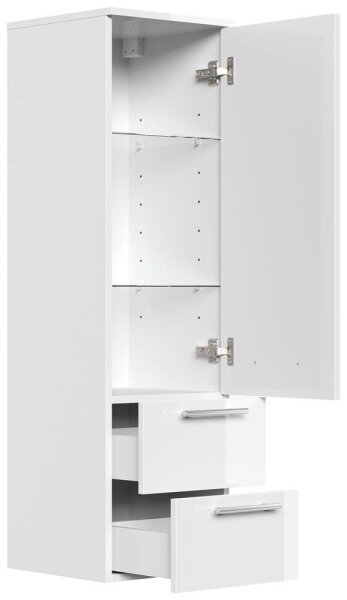 POSSEIK Bad-Hängeschrank 120 weiß glanz 35,8 x 35,2 x 120,0 cm