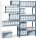 PAPERFLOW Anbau-Schwerlastregal RangEco 514S blau 100,0 x 40,0 x 200,0 cm