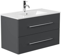 POSSEIK Waschbecken mit Unterschrank HOMELINE 90 grafit...