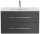 POSSEIK Waschbecken mit Unterschrank HOMELINE 90 grafit 91,0 x 46,5 x 55,8 cm