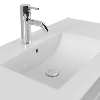 POSSEIK Waschbecken mit Unterschrank HOMELINE 100 weiß glanz 101,0 x 47,0 x 57,8 cm