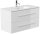 POSSEIK Waschbecken mit Unterschrank HOMELINE 100 weiß glanz 101,0 x 47,0 x 57,8 cm