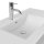POSSEIK Waschbecken mit Unterschrank HOMELINE 100 weiß glanz 101,0 x 47,0 x 57,8 cm