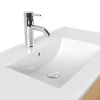 POSSEIK Waschbecken mit Unterschrank HOMELINE 90 eiche gold 91,0 x 46,5 x 55,8 cm