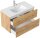 POSSEIK Waschbecken mit Unterschrank HOMELINE 90 eiche gold 91,0 x 46,5 x 55,8 cm