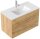 POSSEIK Waschbecken mit Unterschrank HOMELINE 90 eiche gold 91,0 x 46,5 x 55,8 cm