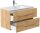 POSSEIK Waschbecken mit Unterschrank HOMELINE 90 eiche gold 91,0 x 46,5 x 55,8 cm