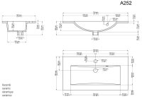 POSSEIK Waschbecken mit Unterschrank PORTUS SLIMLINE 700...
