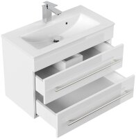 POSSEIK Waschbecken mit Unterschrank PORTUS SLIMLINE 700 weiß glanz 70,0 x 36,0 x 49,6 cm