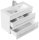 POSSEIK Waschbecken mit Unterschrank PORTUS SLIMLINE 700 weiß glanz 70,0 x 36,0 x 49,6 cm