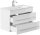 POSSEIK Waschbecken mit Unterschrank PORTUS SLIMLINE 700 weiß glanz 70,0 x 36,0 x 49,6 cm