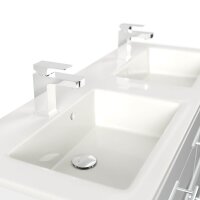 POSSEIK Waschbecken mit Unterschrank HOMELINE 120 weiß glanz 120,0 x 46,0 x 61,8 cm