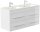 POSSEIK Waschbecken mit Unterschrank HOMELINE 120 weiß glanz 120,0 x 46,0 x 61,8 cm