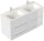 POSSEIK Waschbecken mit Unterschrank HOMELINE 120 weiß glanz 120,0 x 46,0 x 61,8 cm