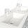 POSSEIK Waschbecken mit Unterschrank HOMELINE 120 weiß glanz 120,0 x 46,0 x 61,8 cm