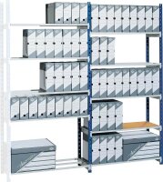 PAPERFLOW Anbau-Schwerlastregal RangEco 515S blau 100,0 x...