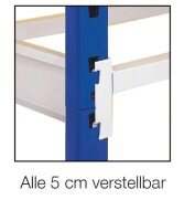 PAPERFLOW Schwerlastregal RangEco 516D blau 100,0 x 60,0 x 200,0 cm