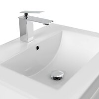 POSSEIK Waschbecken mit Unterschrank HOMELINE 60 weiß glanz 61,5 x 46,5 x 56,0 cm