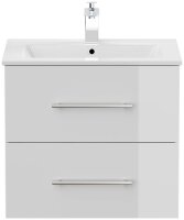 POSSEIK Waschbecken mit Unterschrank HOMELINE 60 weiß glanz 61,5 x 46,5 x 56,0 cm