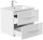 POSSEIK Waschbecken mit Unterschrank HOMELINE 60 weiß glanz 61,5 x 46,5 x 56,0 cm