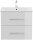 POSSEIK Waschbecken mit Unterschrank HOMELINE 60 weiß glanz 61,5 x 46,5 x 56,0 cm