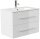POSSEIK Waschbecken mit Unterschrank HOMELINE 80 weiß glanz 81,0 x 46,0 x 61,0 cm