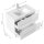 POSSEIK Waschbecken mit Unterschrank HOMELINE 80 weiß glanz 81,0 x 46,0 x 61,0 cm