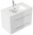 POSSEIK Waschbecken mit Unterschrank HOMELINE 80 weiß glanz 81,0 x 46,0 x 61,0 cm