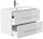 POSSEIK Waschbecken mit Unterschrank HOMELINE 80 weiß glanz 81,0 x 46,0 x 61,0 cm