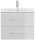 POSSEIK Waschbecken mit Unterschrank HOMELINE 70 weiß glanz 71,0 x 46,5 x 53,8 cm