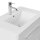 POSSEIK Waschbecken mit Unterschrank HOMELINE 70 weiß glanz 71,0 x 46,5 x 53,8 cm