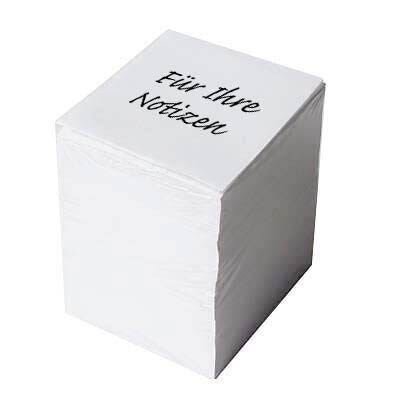 Notizzettel lose weiß 9,2 x 7,6 cm, ca. 1.000 Blatt, 1 Pack