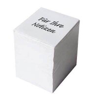 Notizzettel lose weiß 9,2 x 7,6 cm, ca. 1.000...