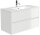 POSSEIK Waschbecken mit Unterschrank LIMES 100 weiß glanz 100,0 x 46,5 x 58,5 cm