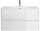 POSSEIK Waschbecken mit Unterschrank LIMES 100 weiß glanz 100,0 x 46,5 x 58,5 cm