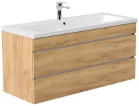 POSSEIK Waschbecken mit Unterschrank FELLINI 120 eiche...