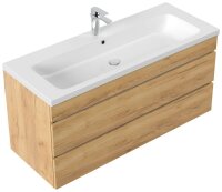 POSSEIK Waschbecken mit Unterschrank FELLINI 120 eiche gold 120,0 x 48,0 x 58,4 cm