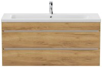 POSSEIK Waschbecken mit Unterschrank FELLINI 120 eiche gold 120,0 x 48,0 x 58,4 cm