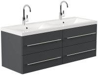 POSSEIK Waschbecken mit Unterschrank AURELION XL grafit...